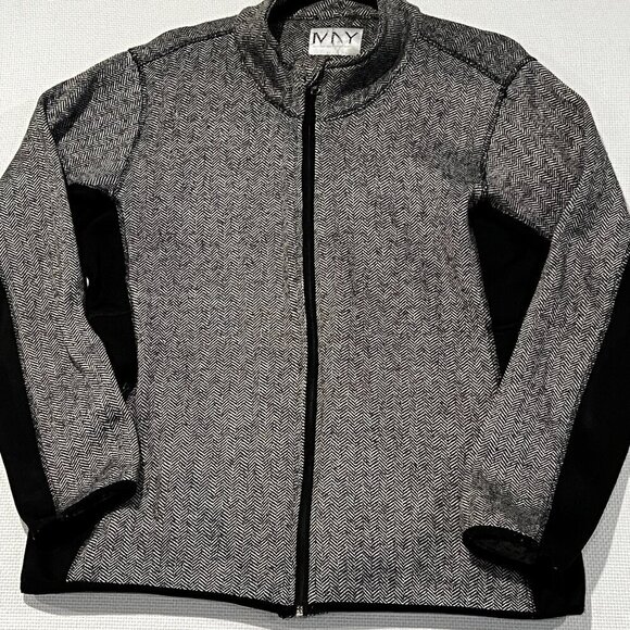 Marc New York Women's Size XL Full Zip fitted Herringbone Jacket - Picture 1 of 11
